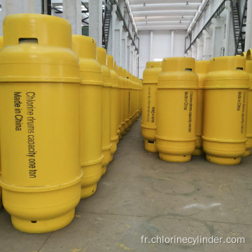 Cylindre de chlore liquide soudé 40L60L avec valve